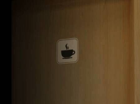 用饮料换钥匙打开茶水间的图片