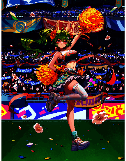 鲜花拉拉队队员梅丽尔超级时装立绘