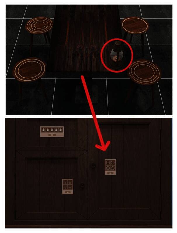 根据凳面图案打开柜子得红宝石换玫瑰