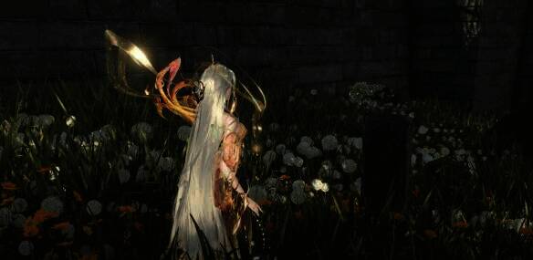 逆水寒手游清明奇遇祭拜画面