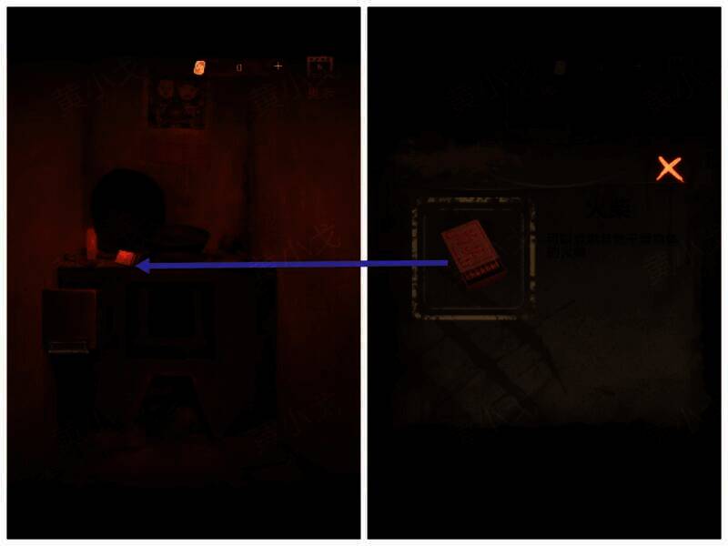 在炉灶上获得火柴的画面