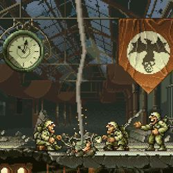 《合金弹头》游戏里小兵惊恐表情