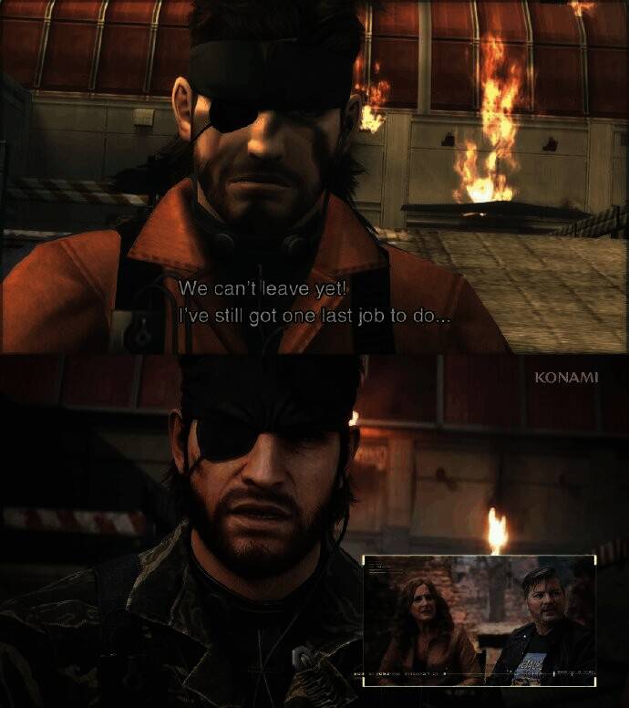 《合金装备3：重制版》与原版游戏画面对比图2