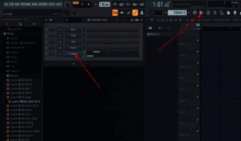 点击钢琴键按钮的界面图片