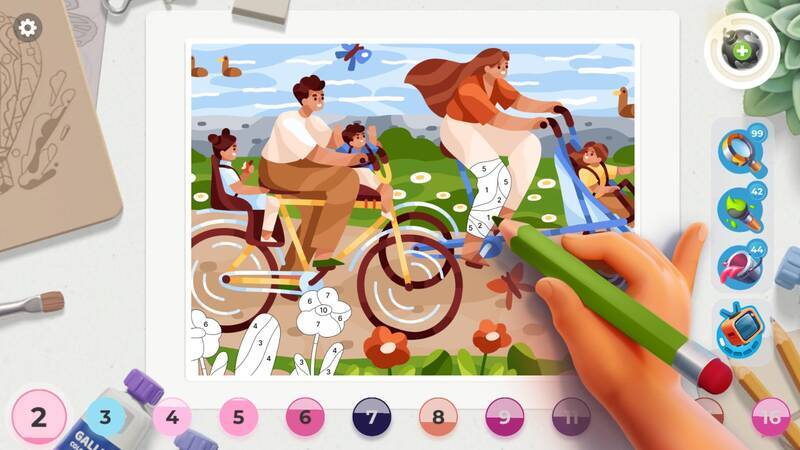 《画廊:涂色本和装饰》游戏截图6