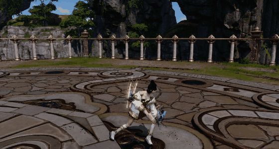 《剑灵2》守护者斧头巨人冬虫抡斧冲撞画面