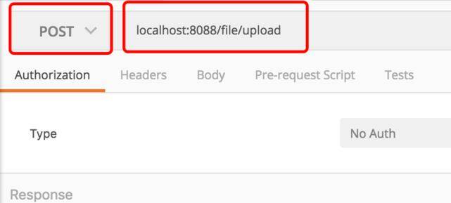 设置请求方式和地址的界面图