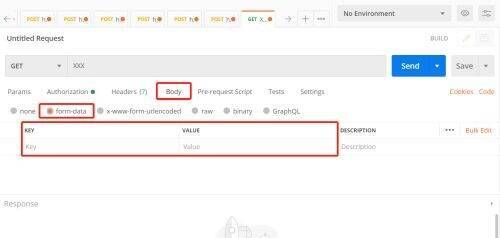 在Postman中输入参数的界面图