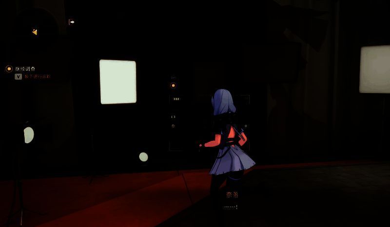 摄影棚内怪物出现的画面