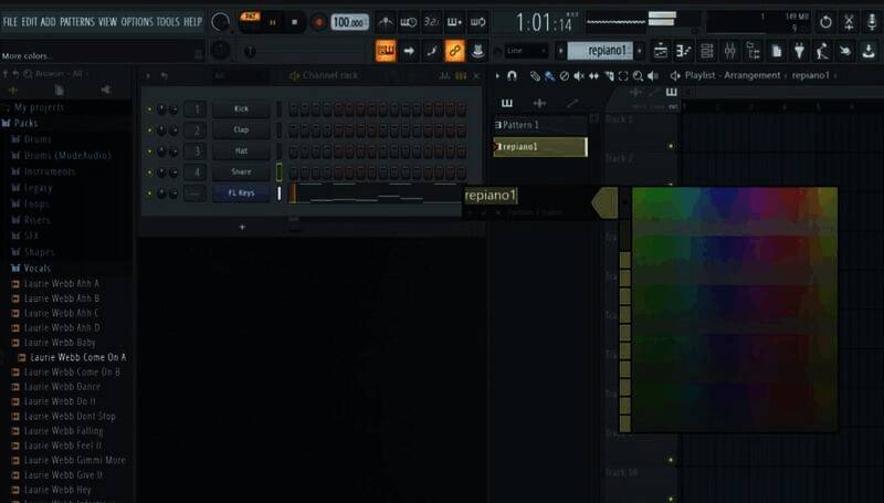 颜色选择器界面图