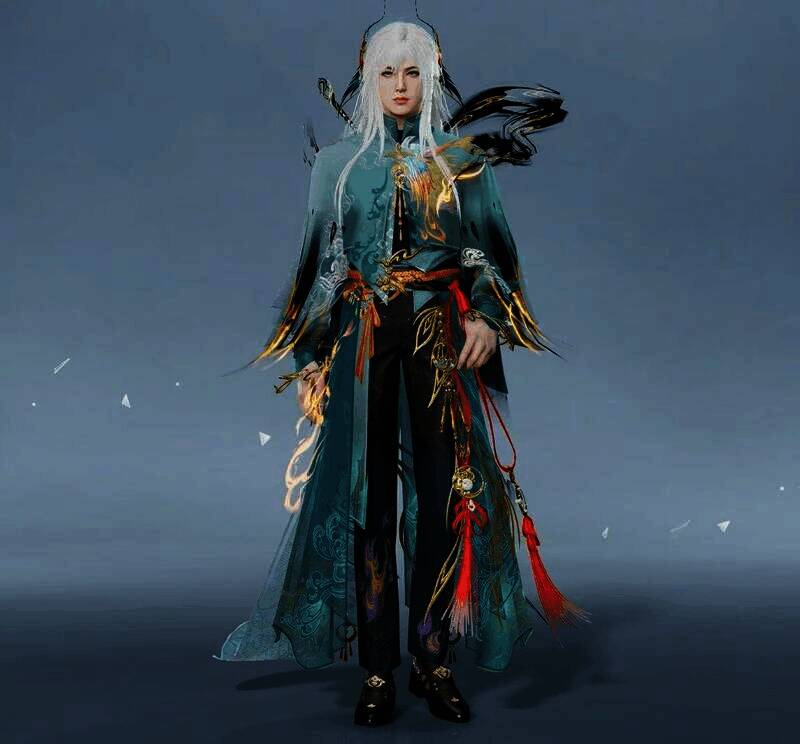 《星球：重启》墨染·离朱焕男款时装展示图