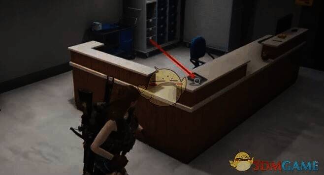 在柜台呼叫护士的场景图