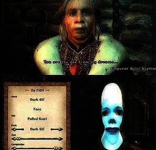 《上古卷轴4：湮灭 重制版》角色编辑器相关画面