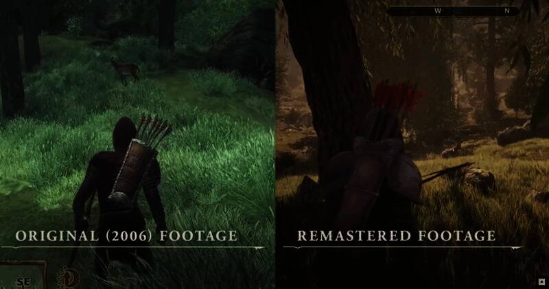 《上古卷轴4》原版与重制版画面对比6