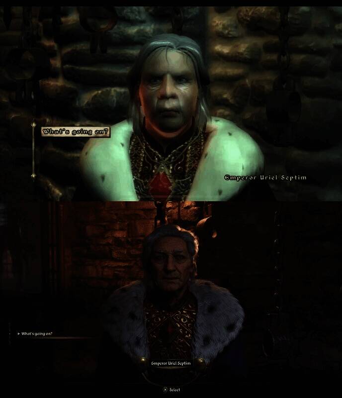 《上古卷轴4》原版与重制版画面对比7