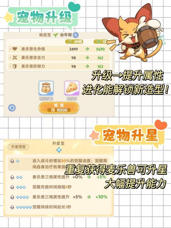 出发吧麦芬麦乐兽培养界面