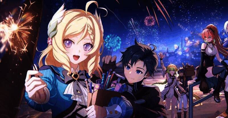 《星痕共鸣》游戏角色组合图