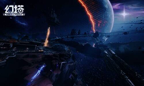 《幻塔》太空矿区地图画面