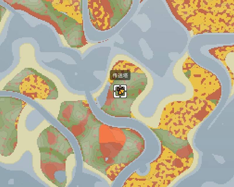 地图正下方传送台图片