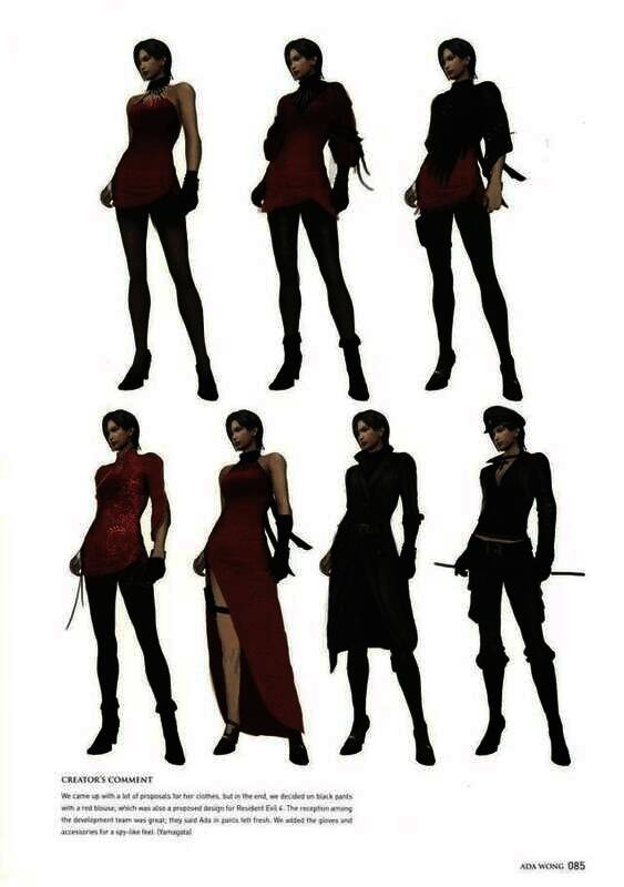 《生化危机6》废弃服装设计图之一