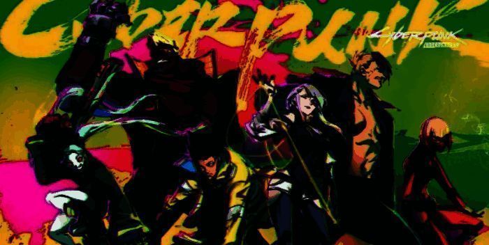 鸣潮与赛博朋克边缘行者联动宣传图