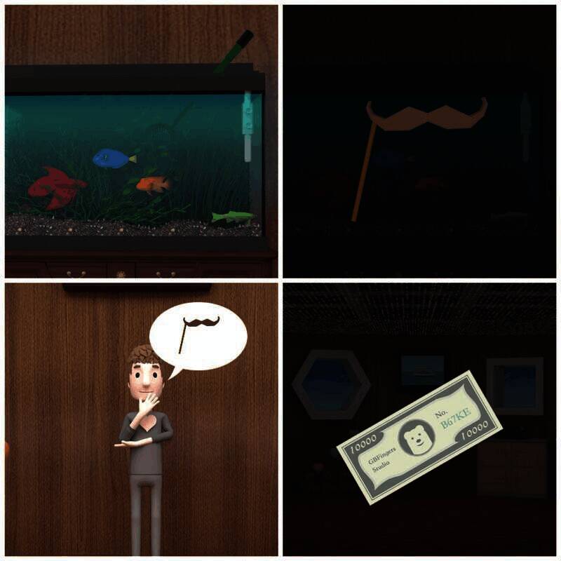 用渔网捕鱼缸得胡子换赏金