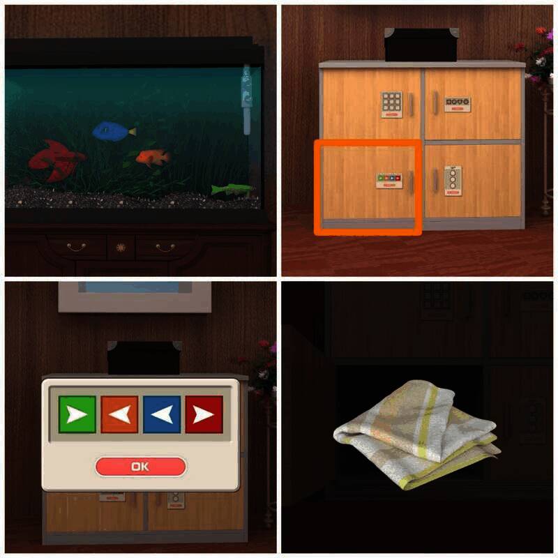 根据鱼头朝向开柜得毛巾