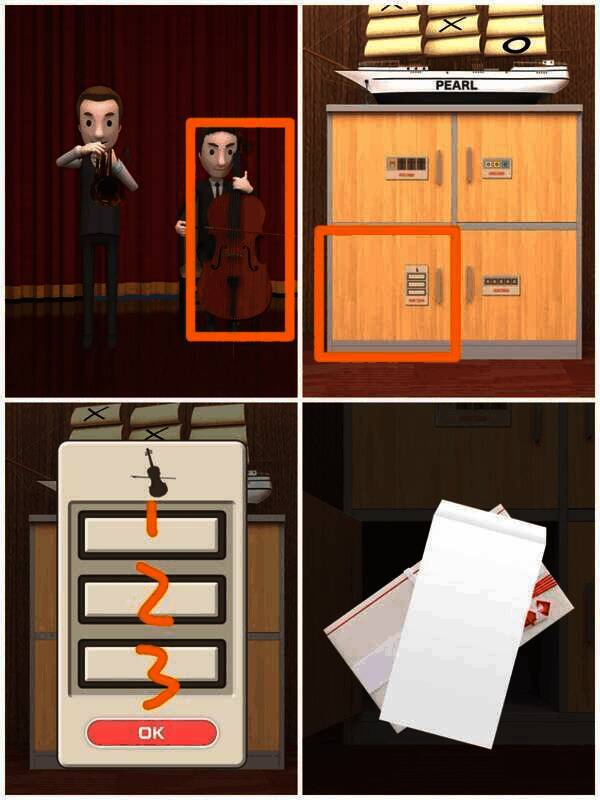 点击大提琴按顺序开柜得贺卡信封