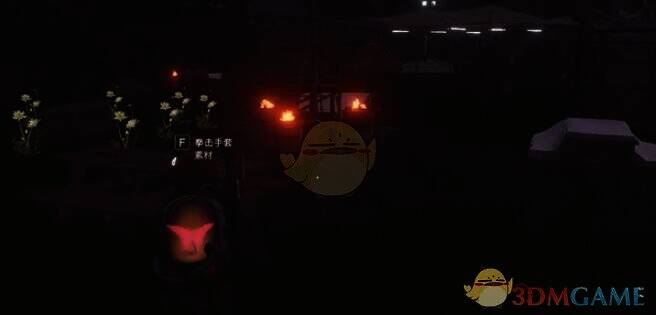 有三个篝火及旁边桌子的画面