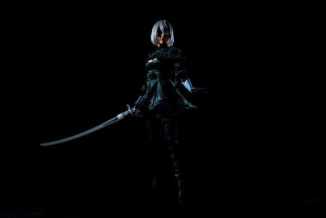 《尼尔：机械纪元》2B长刀白之契约实体化展示图6