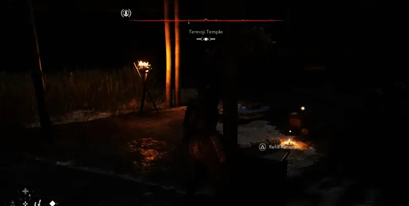 《刺客信条：影》口粮补充相关画面