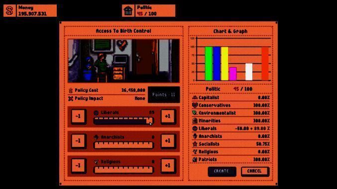《总统崛起》政策决策画面