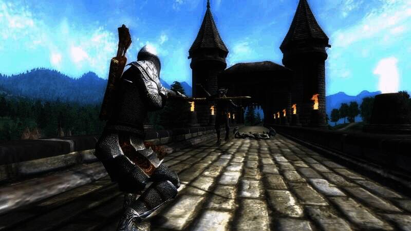 《上古卷轴4：重制版》与原版画面对比截图4