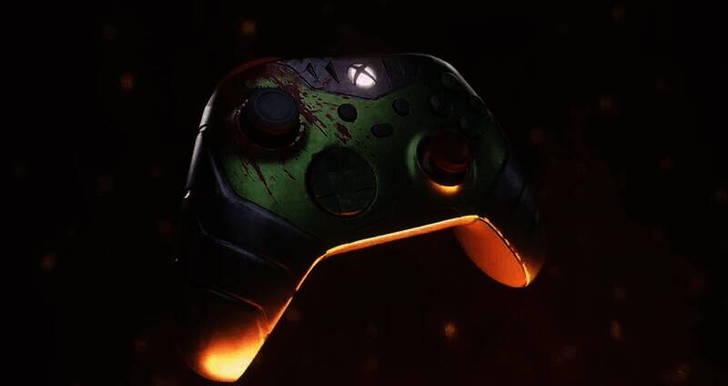 《毁灭战士：黑暗时代》精英手柄及主机壳图片