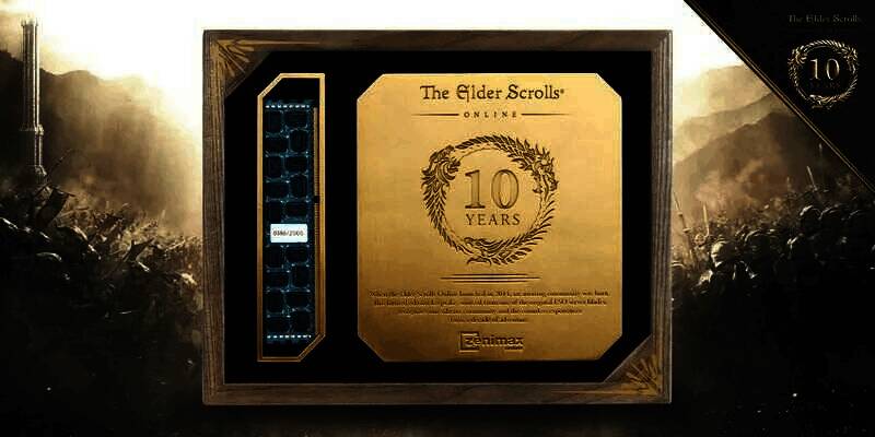 《上古卷轴OL》服务器内存条纪念品展示图片