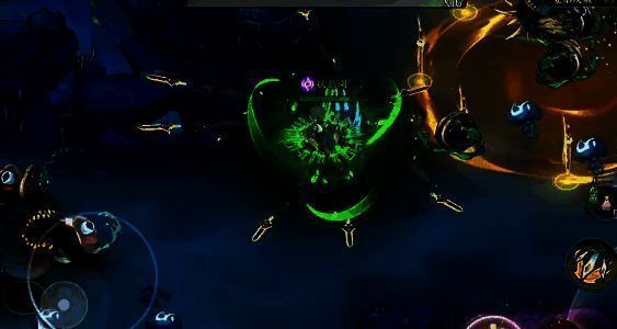 玩家走位躲避攻击画面