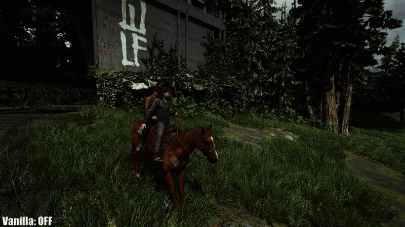 《最后的生还者2：重制版》默认画质与开启光追MOD画质对比图3