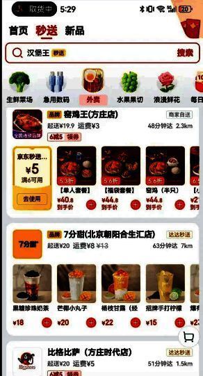 京东 app 搜索界面图