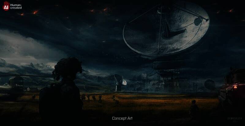 Emad Alden笔下的《战地》画面