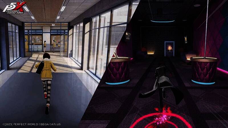 《女神异闻录：夜幕魅影》游戏战斗场景图