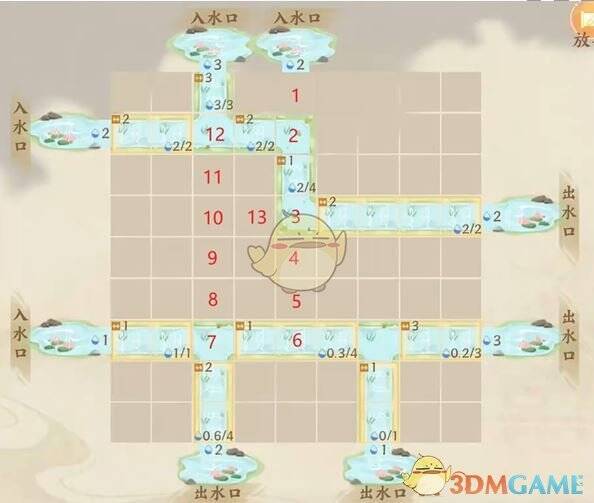 忘川风华录水沃西川识水疏流1 - 6关卡相关图片2