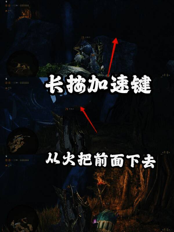 《怪物猎人：荒野》中寻找巨大柔毛秧鸡途中画面2