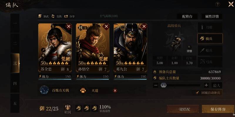 苏全忠、孙悟空、邓九公阵容图