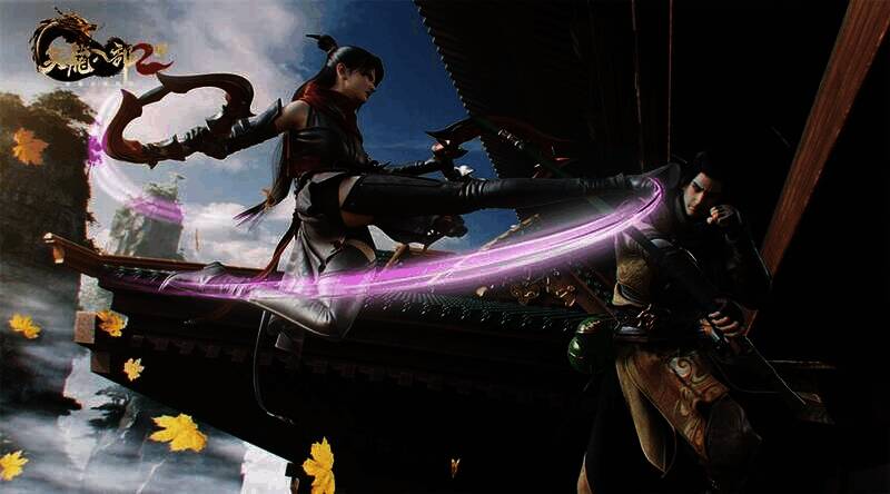 天龙八部2飞龙战天空战场景图