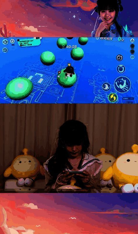 赖美云以小黑蛋形象玩《蛋仔派对》