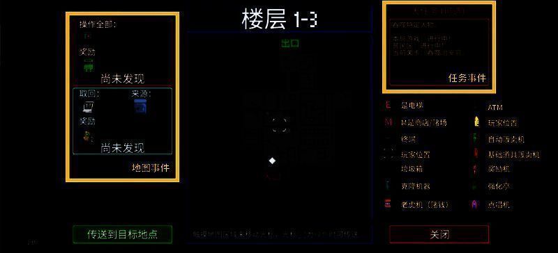 《迷城陆区》界面功能图