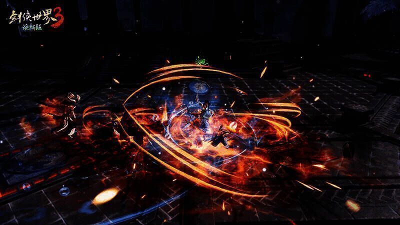 剑侠世界3战斗场景图