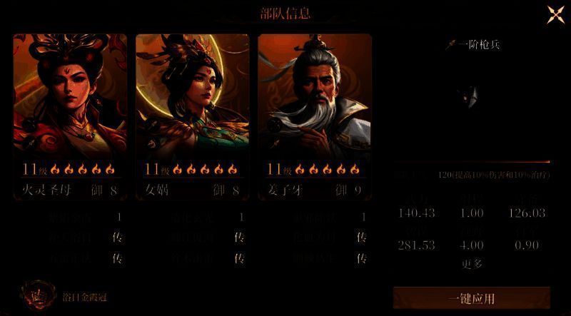 燃烧弓阵容相关图片