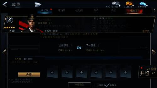 成员突破功能展示图