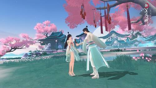 《新笑傲江湖》手游春季限定时装展示图